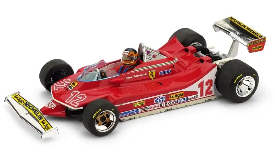 Ferrari F1 312T4 n.12 French GP 1979 Gilles Villeneuve pilótával Biztonságos fizetés