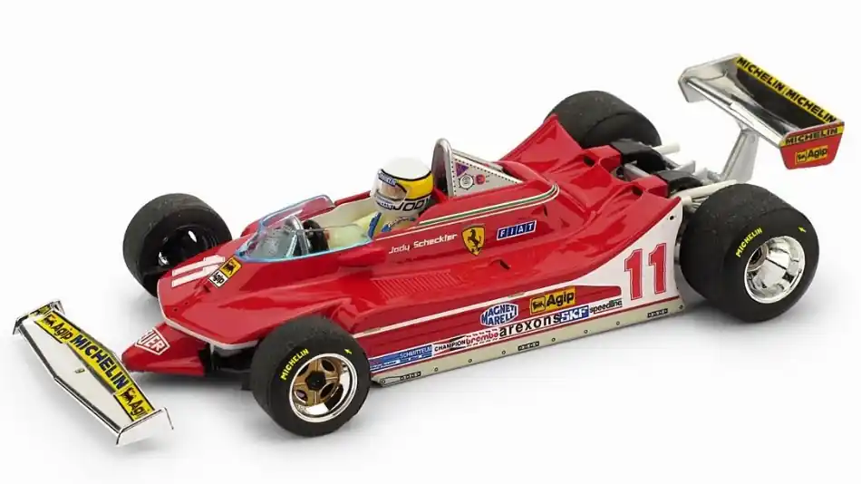 Vedd meg most Ferrari F1 312T4 n.11 Italian GP győztes 1979 Jody Scheckter világbajnok pilótával