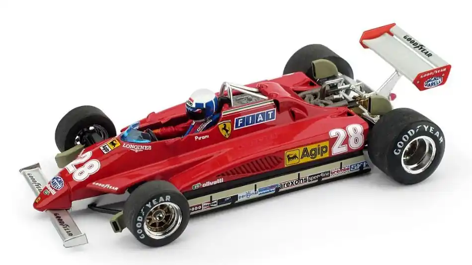 Ferrari F1 126C2 n.28 San Marino GP győztes 1982 D. Pironi pilótával Árengedmény