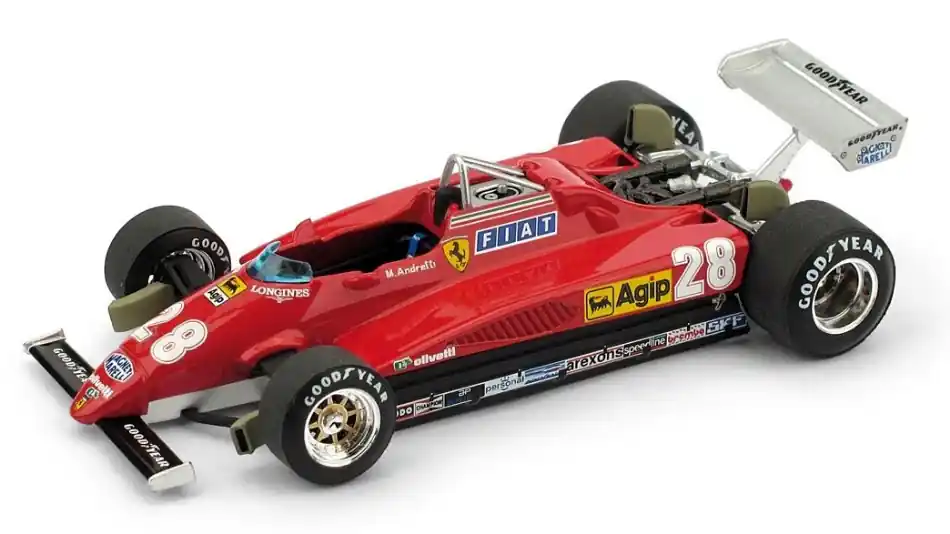 Ferrari F1 126C2 n.28 3rd Italian GP 1982 Mario Andretti Szezonális akció