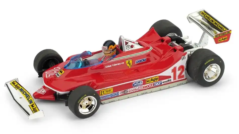 Újdonság Ferrari F1 312T4 n.12 Ovest USA GP 1979 Gilles Villeneuve pilótával
