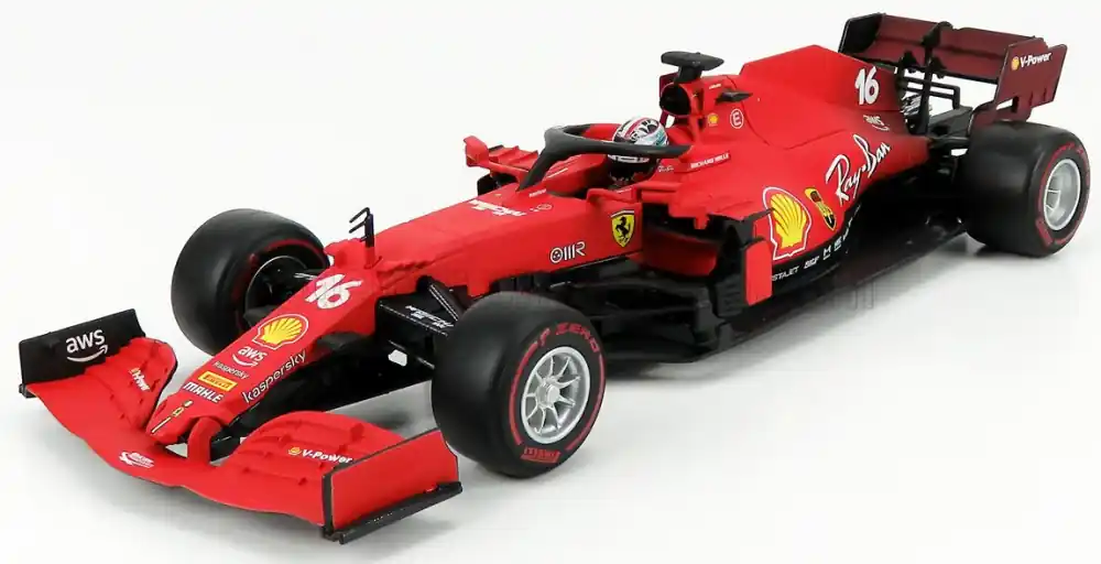 Ferrari F1 SF21 Charles Leclerc 2021 n.16 piros gumikkal Olcsóbb
