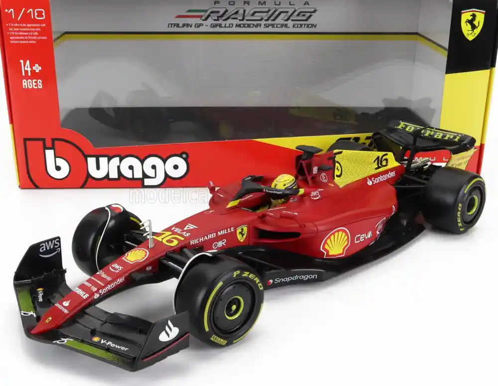 Ferrari F1-75 Charles Leclerc 2022 n.16 Monza GP (pole position) Vásárlói kedvenc