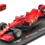 Azonnali szállítás Ferrari F1 SF1000 n.16 Austrian GP 2020 Charles Leclerc vitrinnel és pilótával