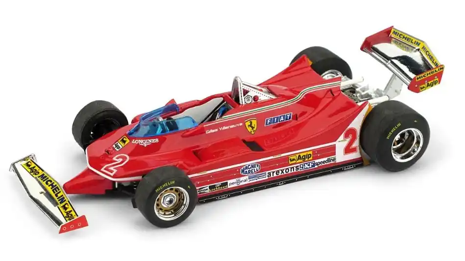 Ferrari F1 312T5 n.2 Brazilian GP 1980 Gilles Villeneuve Expressz kézbesítés