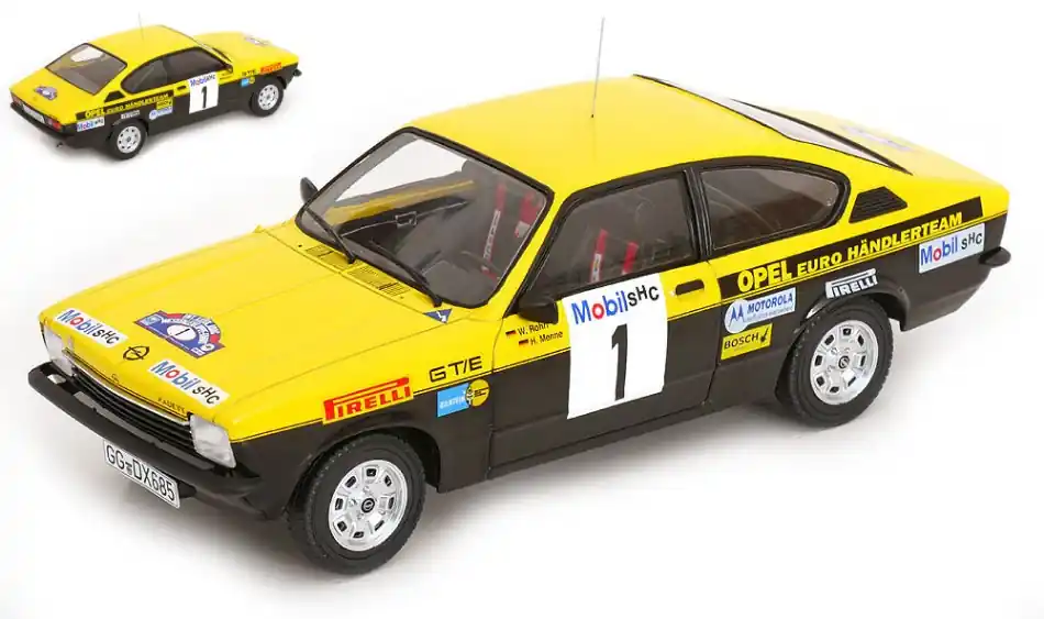 Outlet Opel Kadett C Coupé GT/E 1 Westfalen-Lippe Rally 1977 W. Röhrl - H. Menne