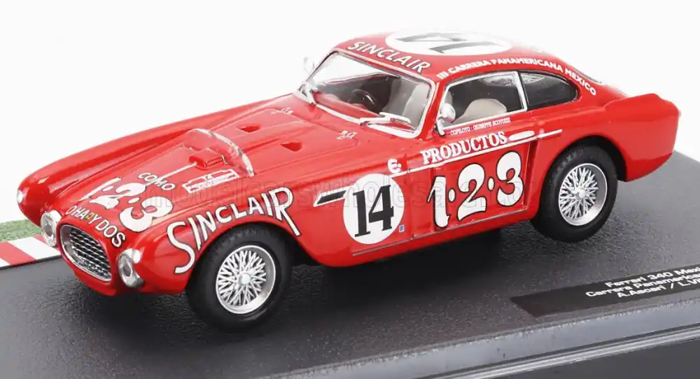Ferrari 340 Mexico Vignale 14 Rally Carrera Panamericana Mexico 1952 A. Ascari - L. Villoresi Árcsökkenés
