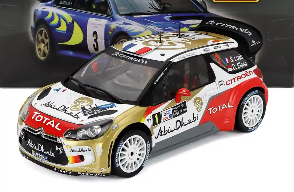 Exkluzív ajánlat Citroën DS3 WRC 1 Rally Argentina 2013 S. Loeb - D. Elena