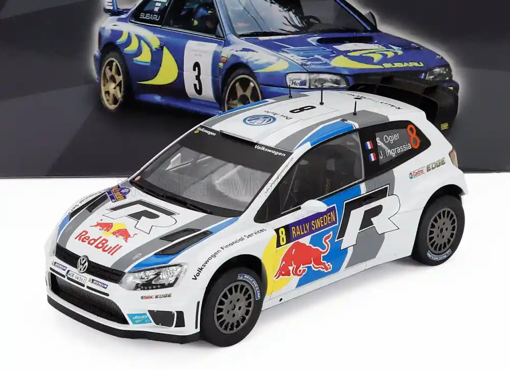 Volkswagen Polo R WRC 8 Rally Sweden győztes 2013 S. Ogier - J. Ingrassia Biztonságos fizetés