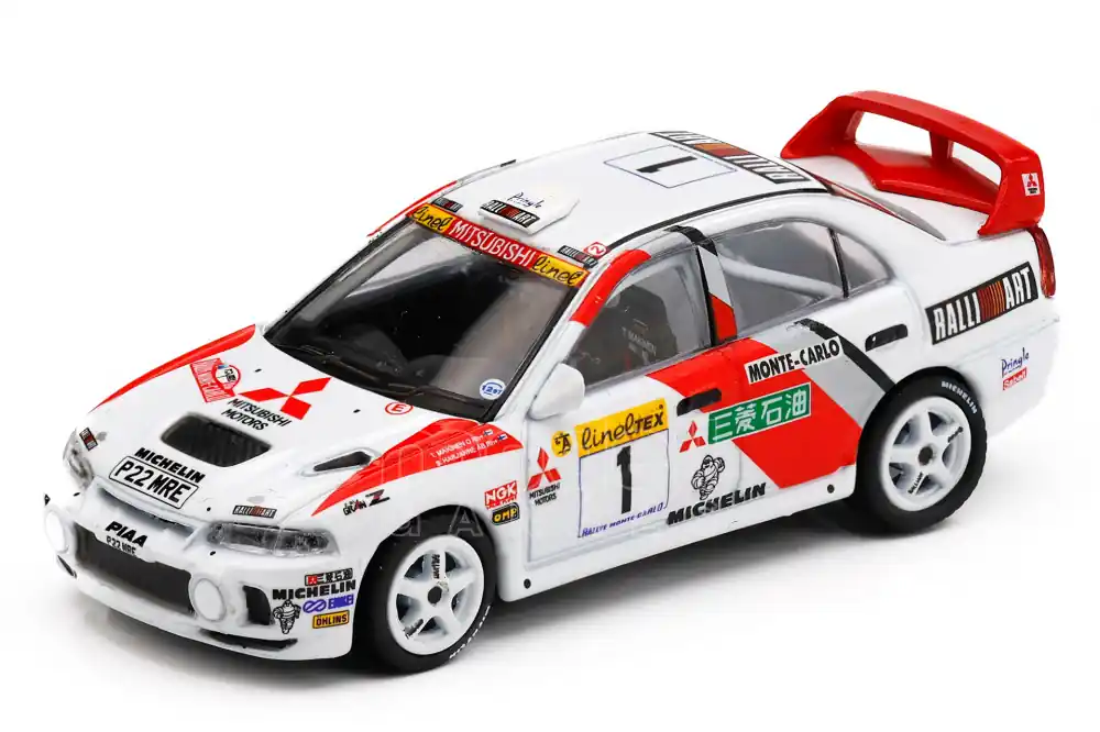 Nézd meg most Mitsubishi Lancer GSR Evolution IV 1 Rally Monte-Carlo 1997 T. Mäkinen - S. Harjanne