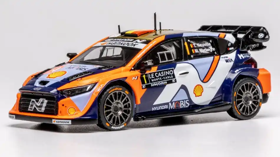 Legkelendőbb Hyundai i20 N 1 Rally Monte-Carlo 2025 T. Neuville - M. Wydaeghe
