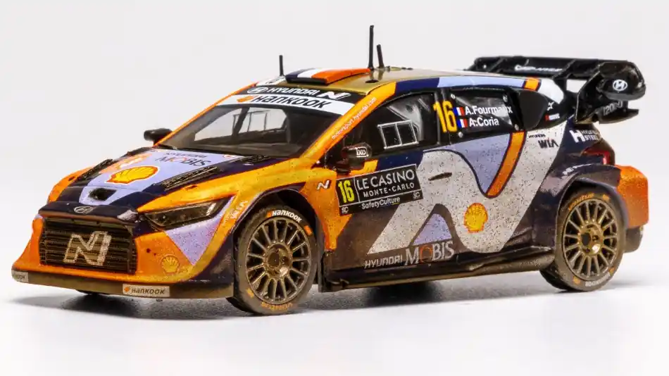 Végkiárusítás Hyundai i20 N 16 WRC Rally Monte-Carlo 2025 A. Fourmaux - A. Coria