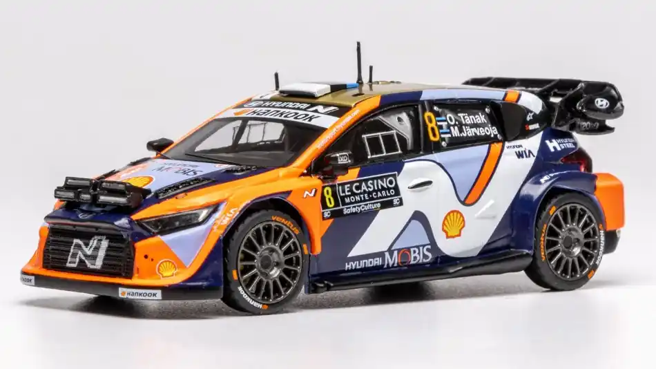 Vásárlói kedvenc Hyundai i20 N 8 WRC Rally Monte-Carlo 2025 O. Tänak - M. Järveoja