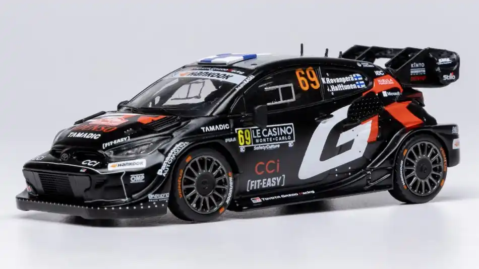 Bestseller Toyota GR Yaris 69 Rally1 Monte-Carlo 2025 K. Rovanpera - J. Halltunen