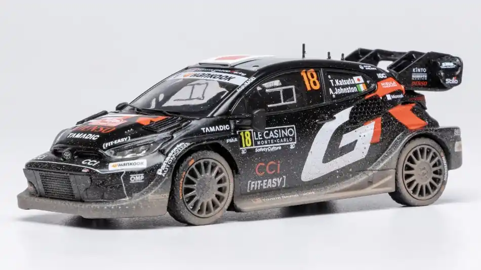 Toyota GR Yaris 18 Rally1 Monte-Carlo 2025 T. Katsuta - A. Johnston Vedd meg most