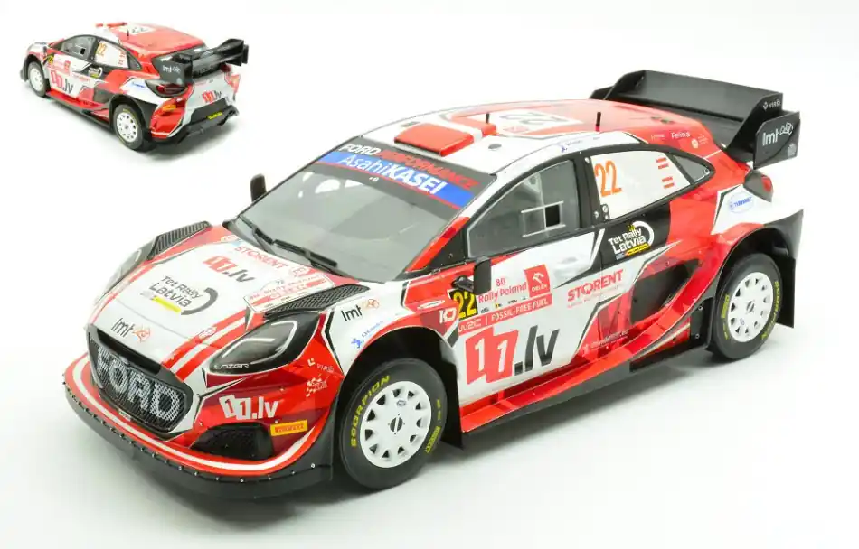 Végkiárusítás Ford Puma WRC 22 Rally Polen 2024 M. Sesks - R. Francis