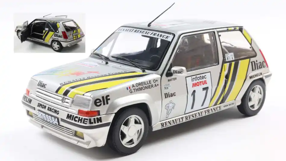 Olcsóbb Renault 5 GT Turbo Mk2 17 Tour de Corse 1989 A. Oreille