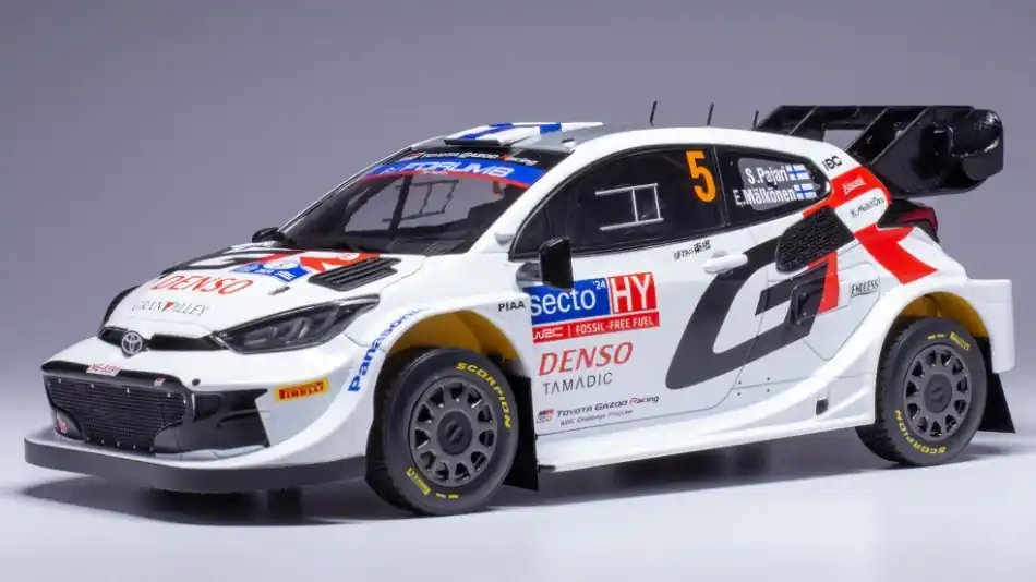 Vásárlói kedvenc Toyota GR Yaris WRC 5 Rally Finland 2024 S. Pajari - E. Mälkönen