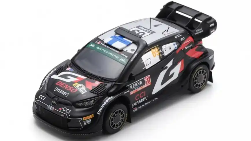 Toyota Yaris GR n.69 Safari rally győztes 2024 K. Rovanpera - J. Halttunen Vásárlói kedvenc