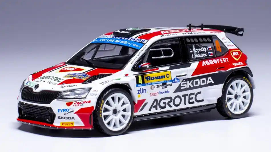 Biztonságos vásárlás Skoda Fabia rally2 E n.4 Barum rally 2022 J. Kopecky - J. Hlousek