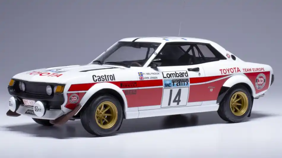 Toyota Celica 2000 GT n.14 RAC rally 1977 P.I. Walfridson - J. Jensen Ne maradj le