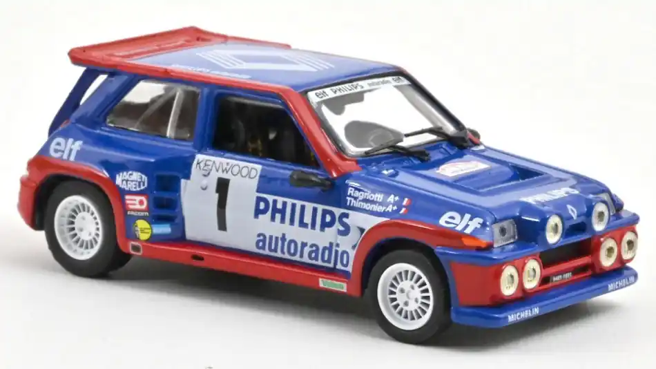 Akció Renault R5 Maxi Turbo (éjszakai verzió) n.1 Rally Tour de France 1985 J. Ragnotti - P. Thimonier