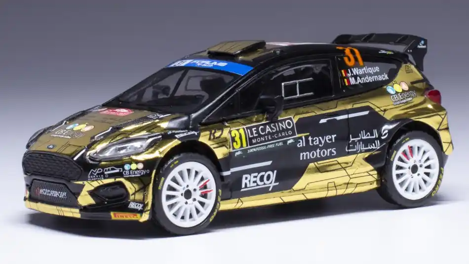 Ford Fiesta Rally2 n.31 Rally Monte-Carlo 2024 J. Wartique - M. Andernack Biztonságos fizetés