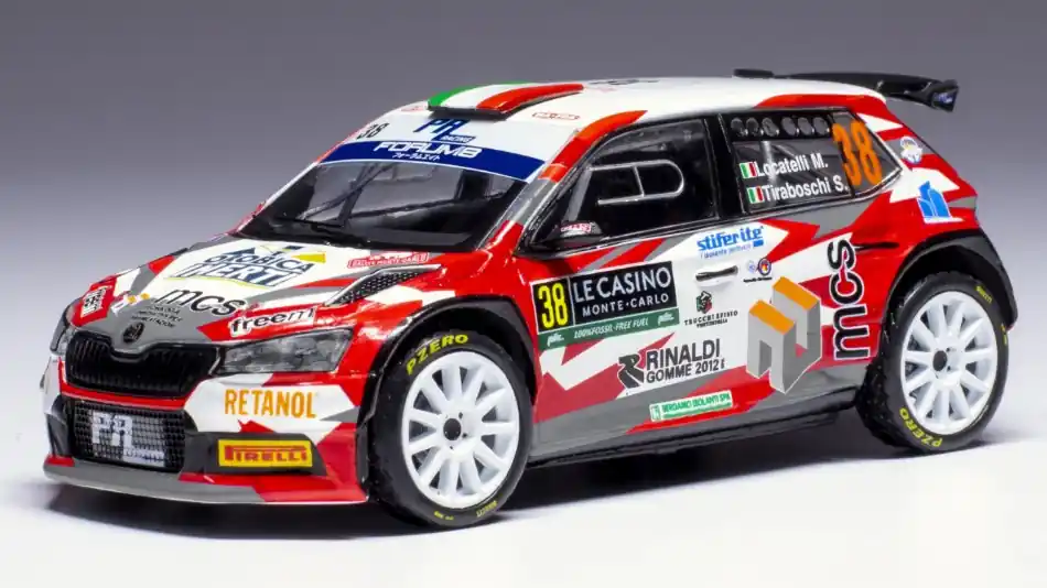 Akciós ár Skoda Fabia Rally2 n.38 Rally Monte-Carlo 2024 M. Locatelli - S. Tiraboschi