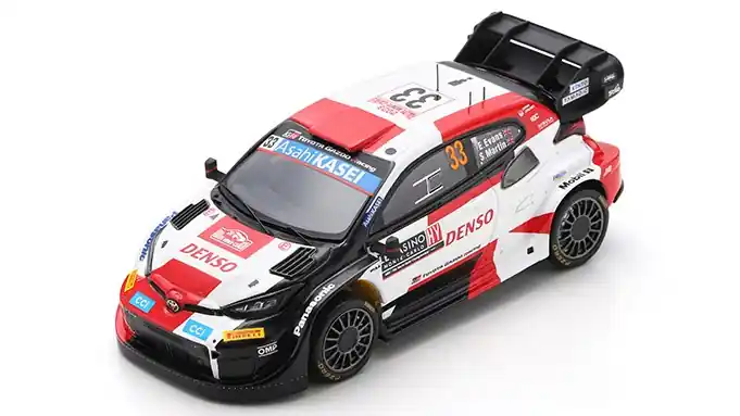 Toyota Yaris GR Hybrid n.33 Rally Monte-Carlo 2023 E. Evans - S. Martin Prémium