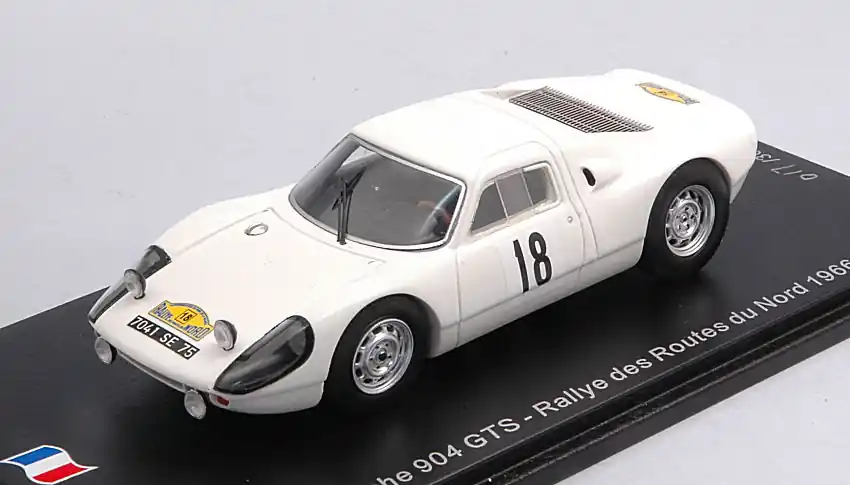 Porsche 904 GTS n.18 Rally des Routes du Nord 1966 J. Schlesser - A. Schlesser Ne maradj le