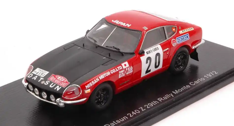 Vedd meg online Datsun 240Z n.20 Rally Monte-Carlo 1972 T. Fall - M. Wood