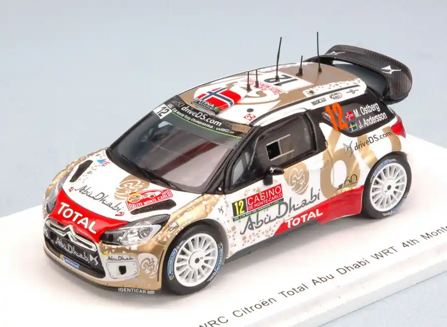 Különleges ajánlat DS3 WRC n.12 Monte-Carlo Rally 2015 M. Ostberg - J. Andersson
