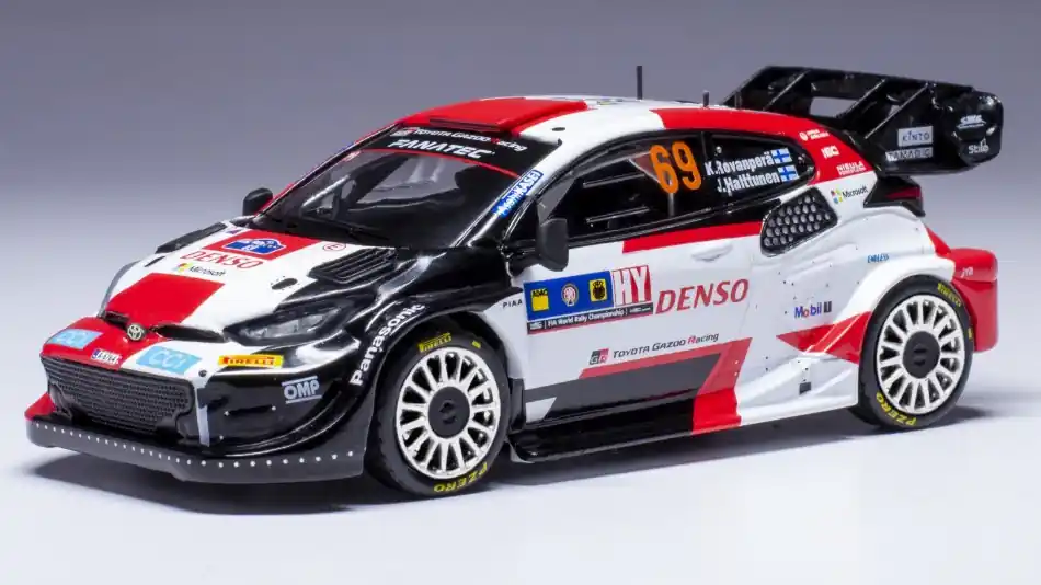 Szuper akció Toyota Yaris Rally1 n.69 Central European Rally 2023 K. Rovanpera - J. Halttunen