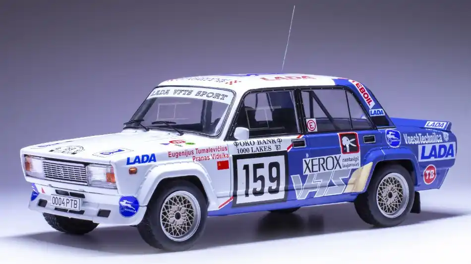 Azonnali szállítás Lada 2105 VFTS n.159 1000 Lakes rally 1987 E. Tumalevicious - P. Videika