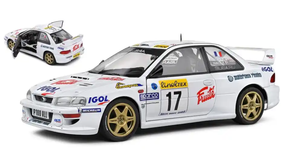Vásárlói kedvenc Subaru Impreza WRC 22B n.17 Rally Monte-Carlo 1999 G. Panizzi - H. Panizzi
