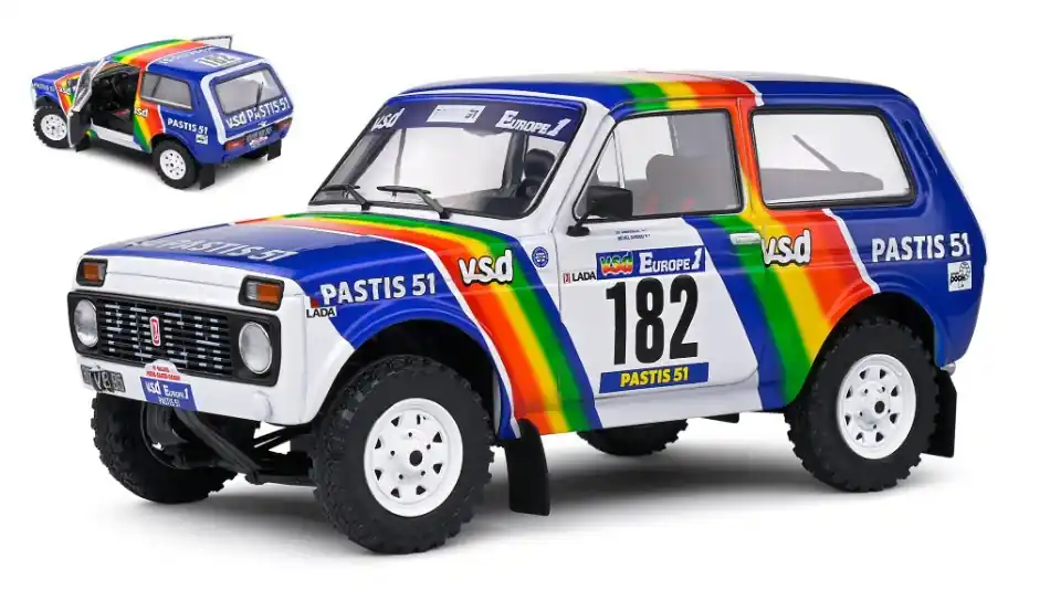 Biztonságos fizetés Lada Niva n.182 Rally Paris-Dakar 1984 J.P. Jabouille - M. Sardou