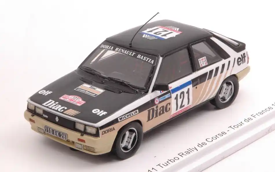 Ne maradj le Renault 11 Turbo n.121 Rally de Corse 1984 J.P. Deriu - J. Mariani