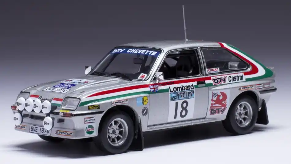 Azonnal elérhető Vauxhall Chevette 2300 HSR (éjszakai) n.18 RAC rally 1980 J. McRae - M. Nicholson