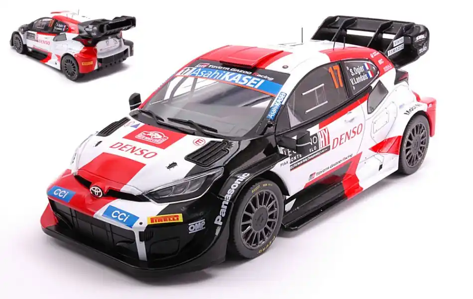 Toyota Yaris GR Hybrid n.17 Rally Monte-Carlo 2023 S. Ogier - V. Landais Gyors szállítás