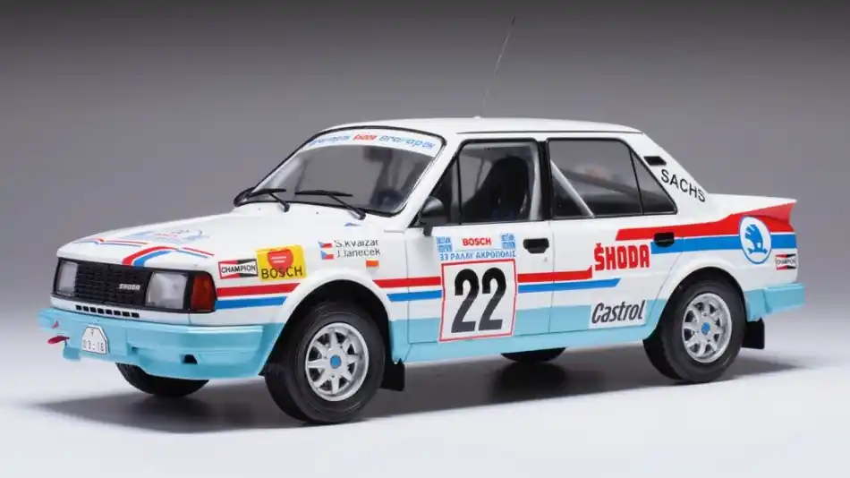 Azonnal elérhető Skoda 130LR n.22 Rally Acropolis 1986 S. Kvaizar - J. Janecek