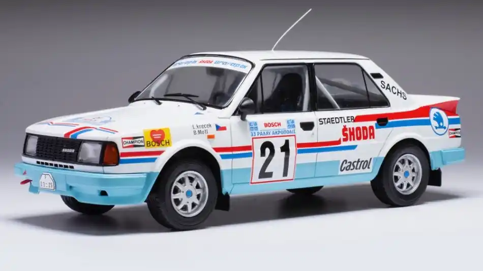Skoda 130LR n.21 Rally Acropolis 1986 L. Krecek - B. Motl Ne maradj le