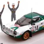 Bestseller Lancia Stratos HF n.14 Rally Monte-Carlo 1975 S. Munari - M. Mannucci figurákkal