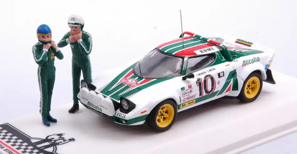 Lancia Stratos HF n.10 Rally Monte-Carlo 1976 S. Munari - S. Maiga figurákkal Ne maradj le