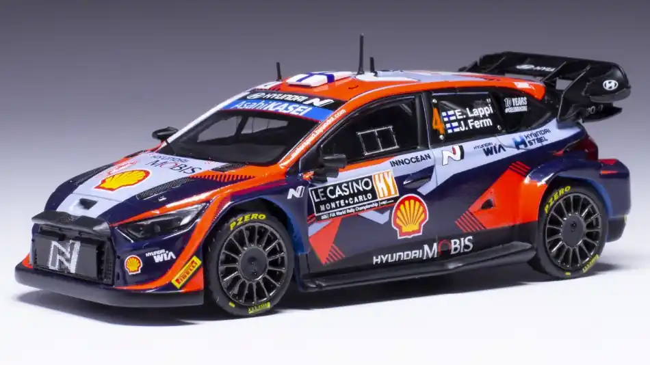 Hyundai i20 N WRC n.4 Rally Monte-Carlo 2023 L. Esapekka - J. Ferm Szuper akció