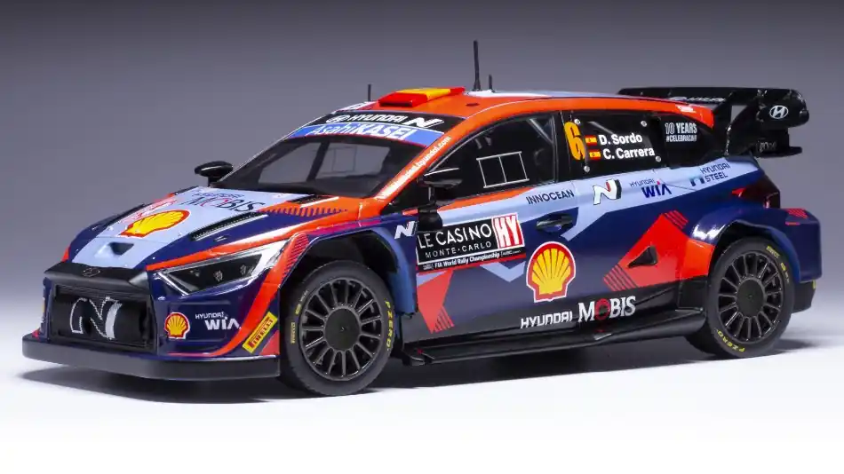 Vásárlói kedvenc Huyndai i20 N WRC n.6 Rally Monte-Carlo 2023 D. Sordo - C. Carrera