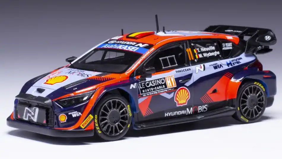 Szuper akció Hyundai i20 N WRC n.11 Rally Monte-Carlo 2023 T. Neuville - M. Wydaeghe