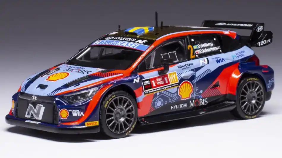 Exkluzív ajánlat Hyundai i20 N n.2 Ypres rally 2022 O. Sloberg - E. Edmondson