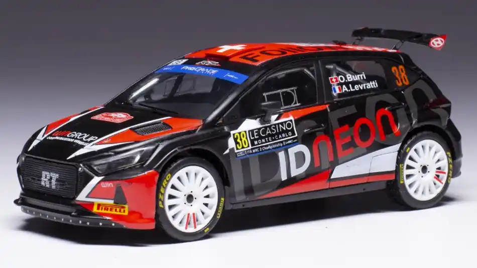 Olcsóbb Hyundai i20 N WRC2 n.38 Rally Monte-Carlo 2023 O. Burri - A. Levratti