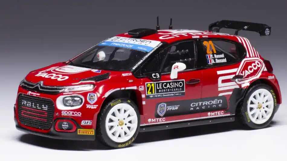 Legnépszerűbb Citroën C3 WRC2 n.21 Rally Monte-Carlo 2023 Y. Rossel - A. Dunan