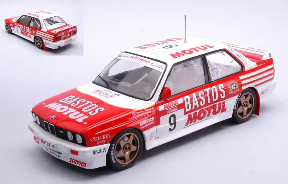Végkiárusítás BMW M3 (E30) n.9 Rally Tour de Corse 1988 F. Chatriot - M. Perin